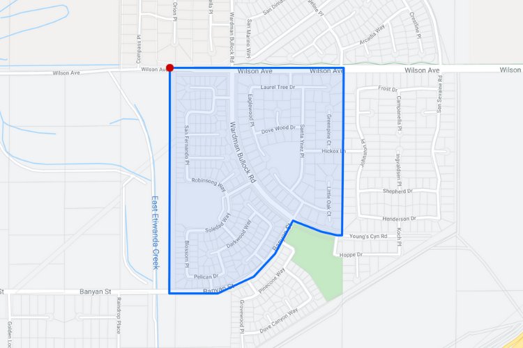 Rancho Summit boundaries map | rancho summit homes for sale rancho cucamonga | Alvin Tapia